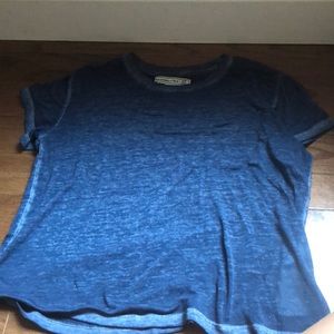 Abercrombie navy blue t shirt